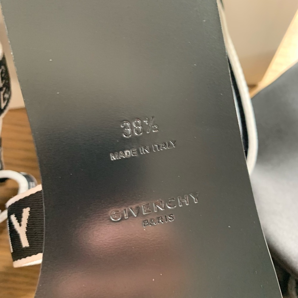 GIVENCHY 10MM STRAP LOGO GROS GRAIN SANDALS - Picture 14 of 15